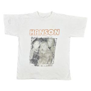 Vintage 1997 HANSON MmmBop THRASHED Crew Neck Tee